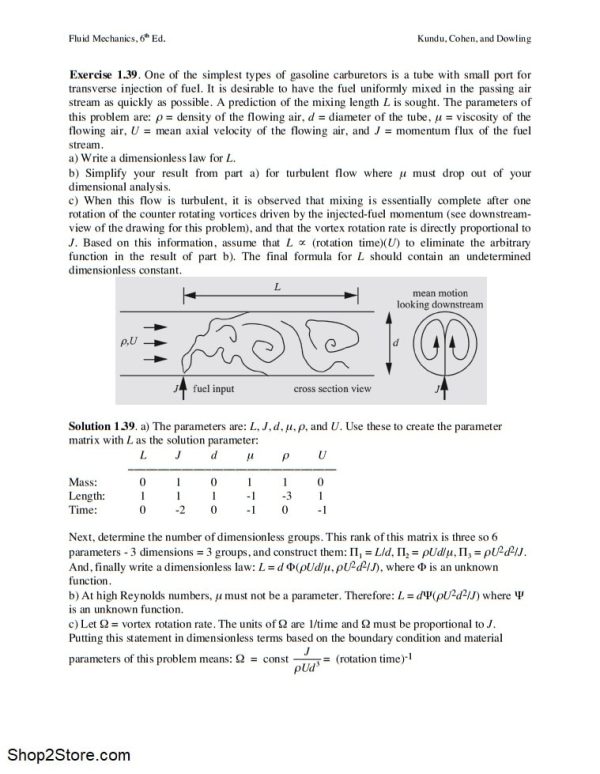 حل المسائل مکانیک سیالات کاندو 1