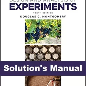 دانلود حل المسائل (حل تمرین) کتاب طراحی و تحلیل آزمایش نوشته داگلاس سی. مونتگومری
