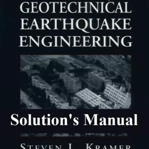 کاور حل المسائل مهندسی زلزله ژئوتکنیکال استیون کرامر