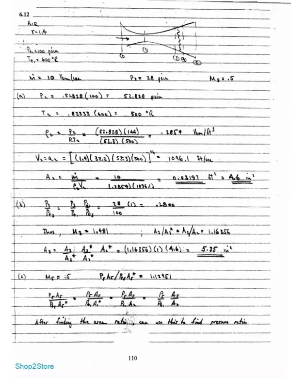 حل المسائل (حل تمرین) مبانی دینامیک گاز نوشته رابرت دی. زوکر و اسکار بیبلارز