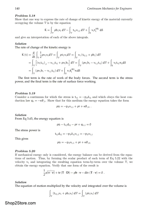 کتاب و حل المسائل مکانیک محیط های پیوسته برای مهندسان توماس میز حل المسائل 2